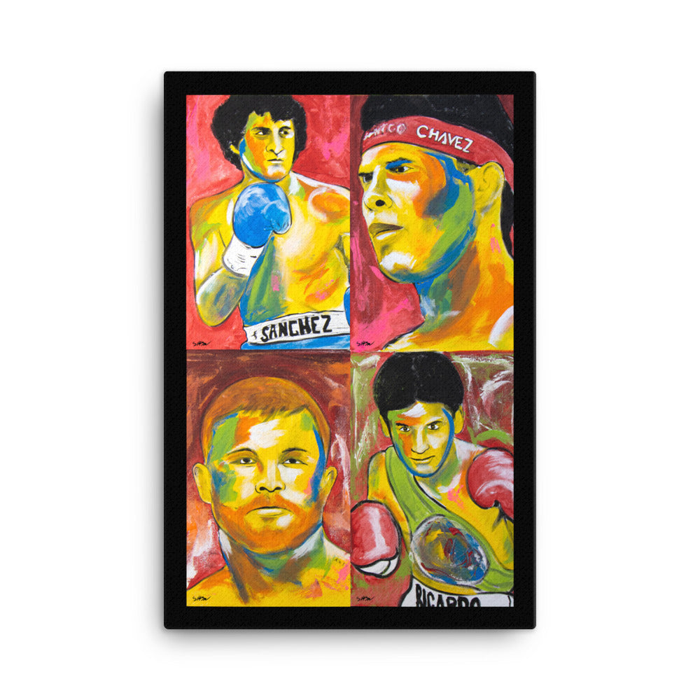 Mexican Boxers Canvas Art Print 24x36 – victorhugomariano