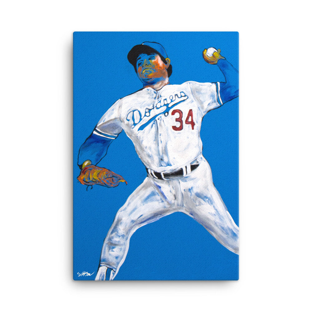  Fernando Valenzuela Baseball Playe70 Canvas Poster Wall Art  Decor Print Picture Paintings for Living Room Bedroom Decoration  Unframe:12x18inch(30x45cm): Posters & Prints