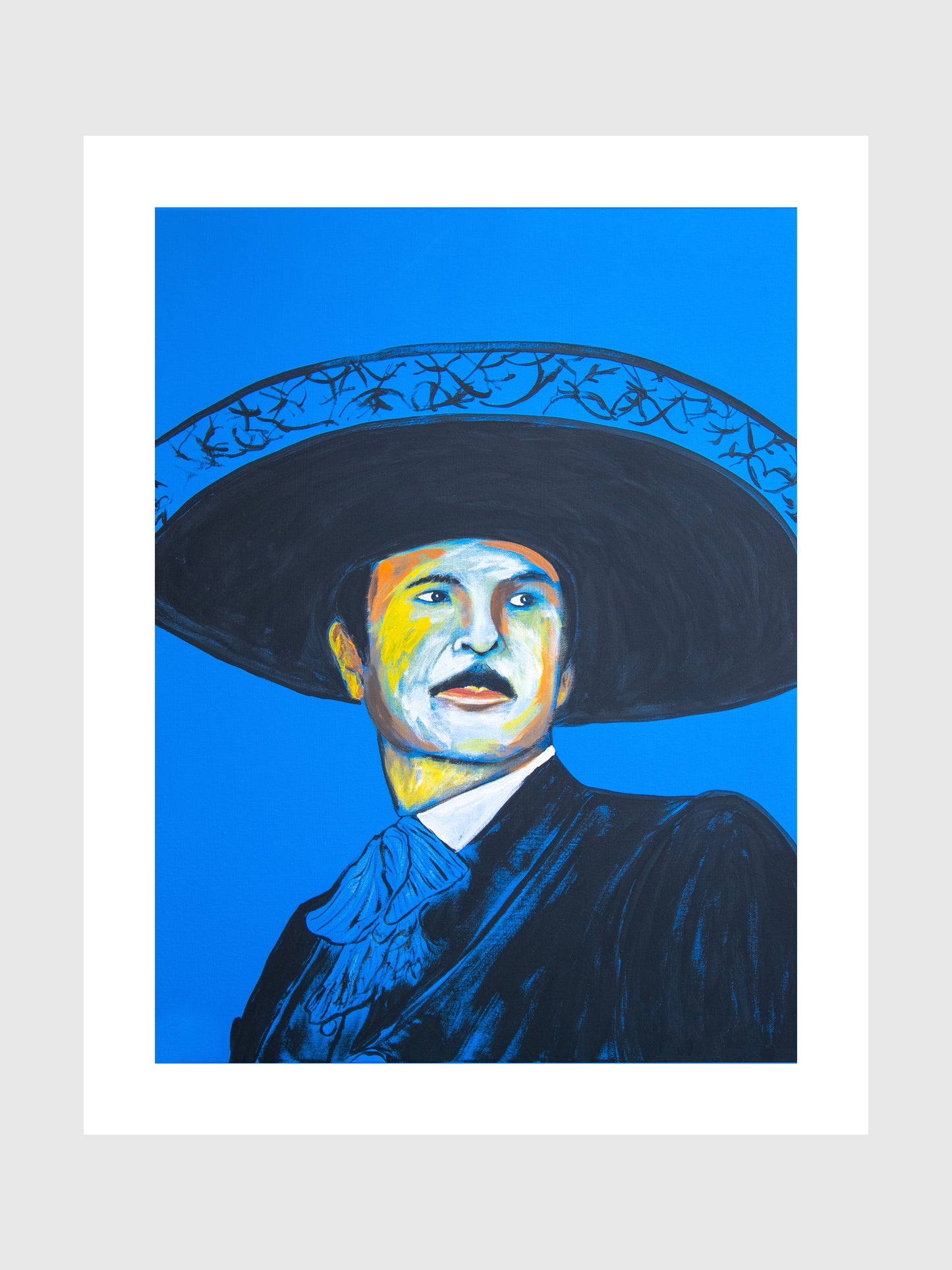 Antonio Aguilar - Hand-Signed & Stamped by VHM (18x24) Print
