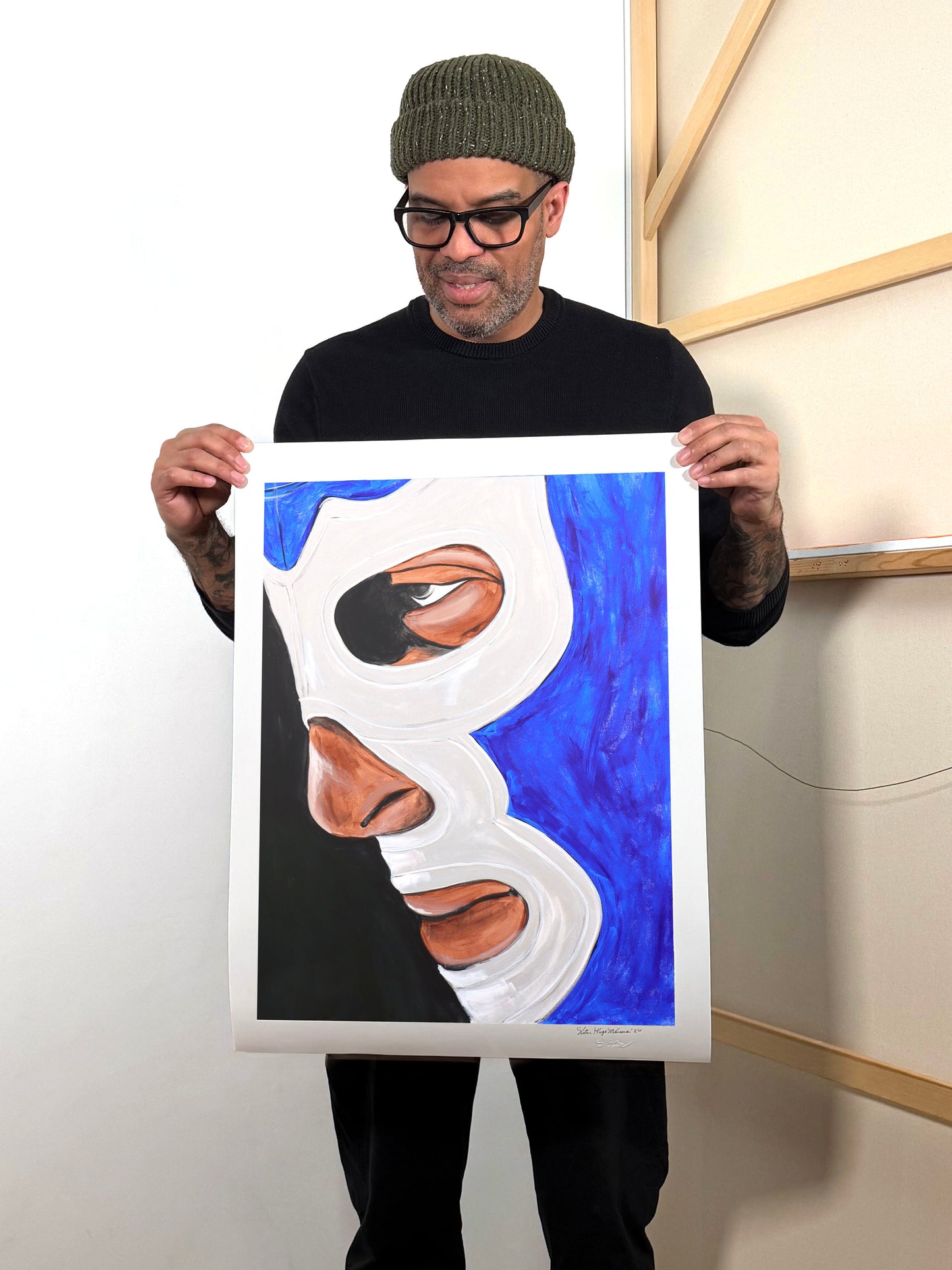 Blue Demon - Hand-Signed & Stamped by VHM (18x24) Print