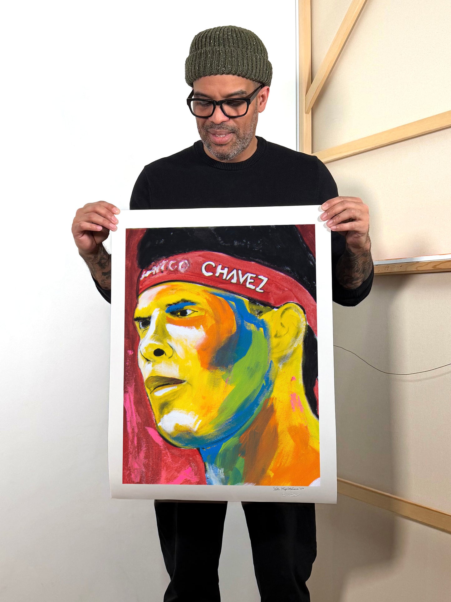 Julio César Chávez - Hand-Signed & Stamped by VHM (18x24) Print