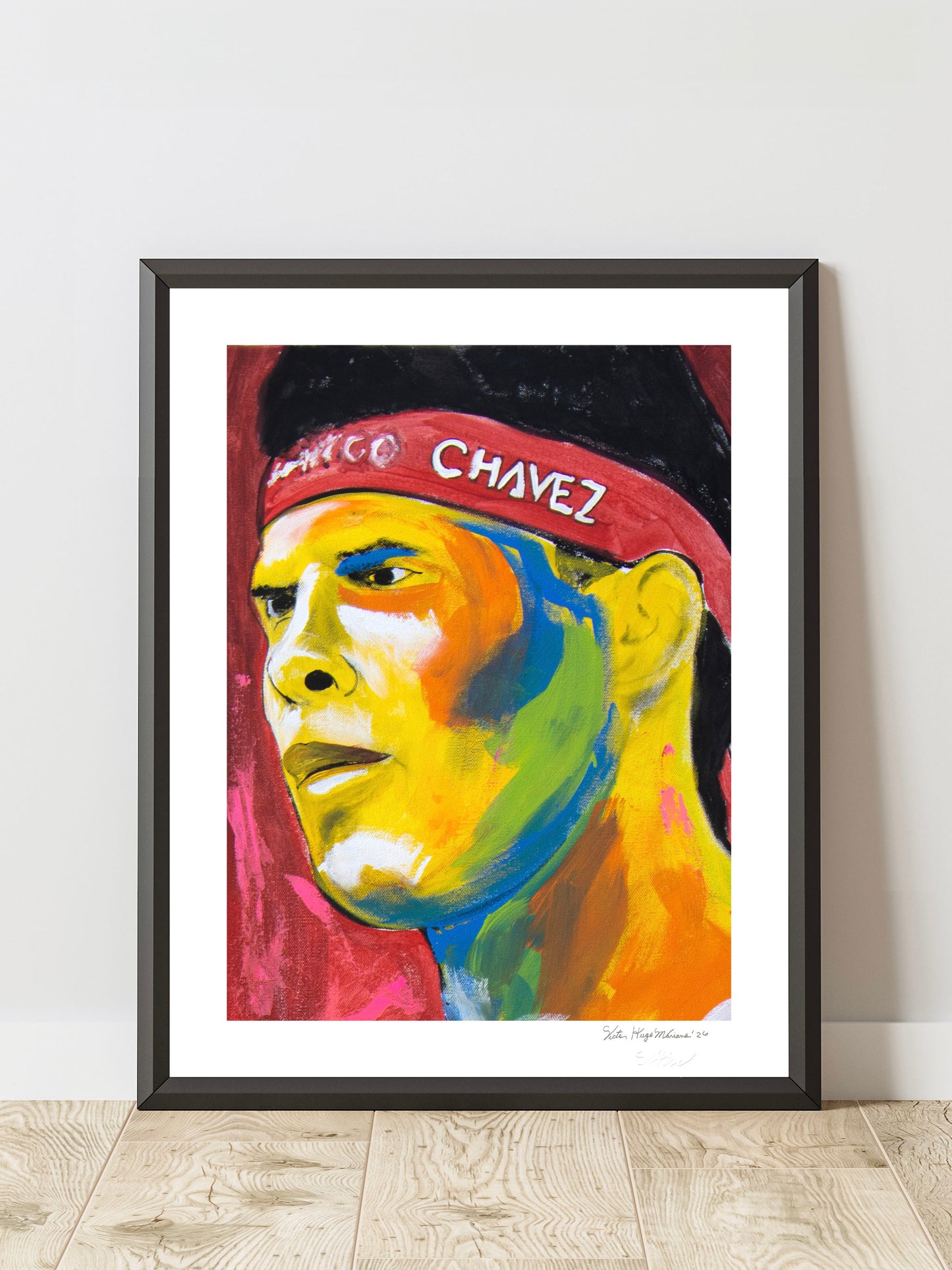 Julio César Chávez - Hand-Signed & Stamped by VHM (18x24) Print