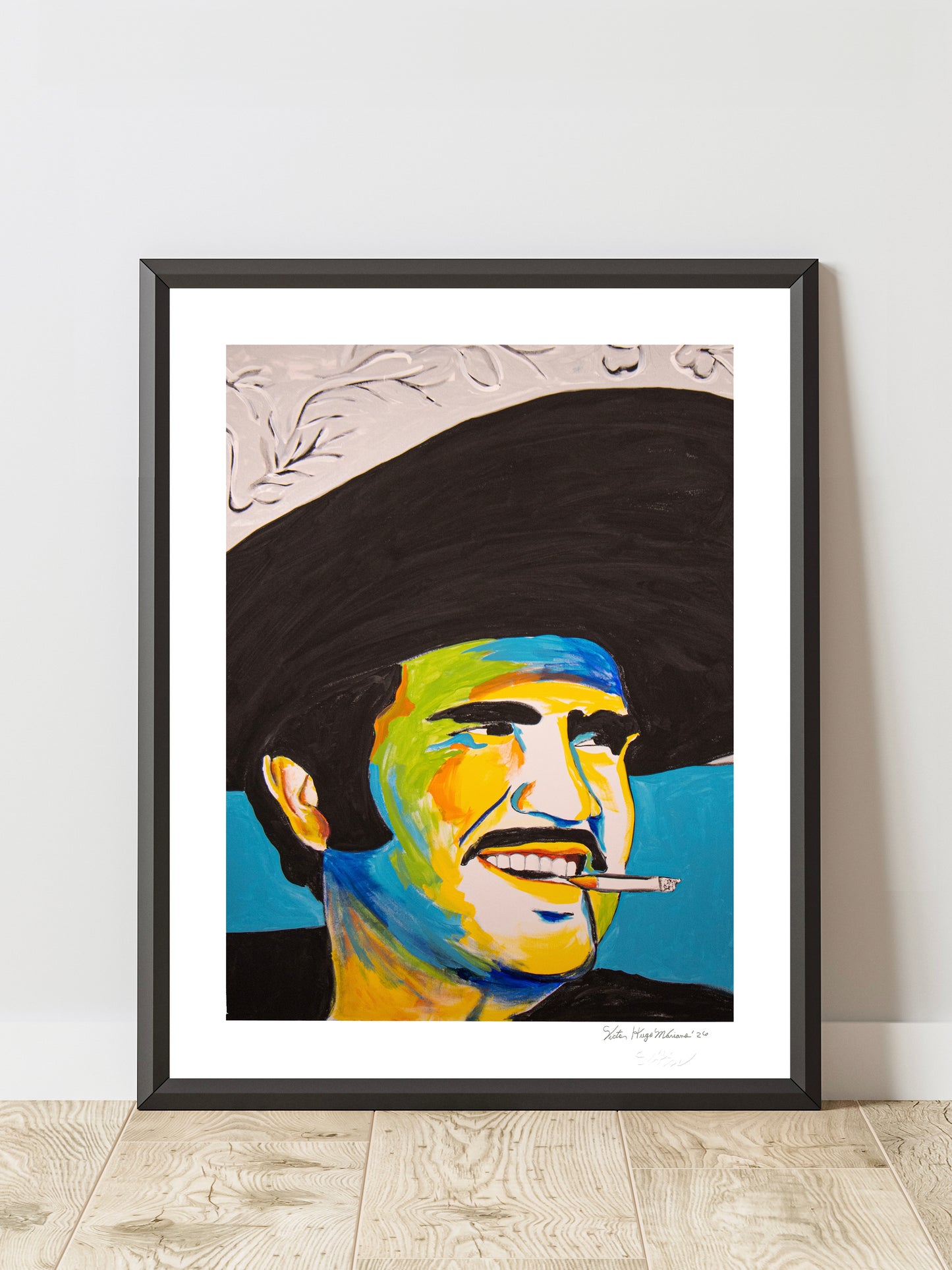 Vicente Fernández - Hand-Signed & Stamped by VHM (18x24) Print