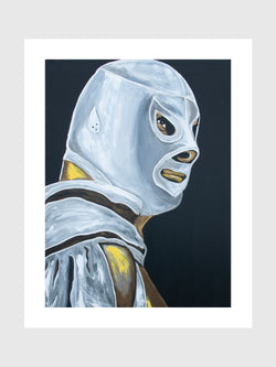 El Santo - Hand-Signed & Stamped by VHM (18x24) Print