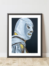 El Santo - Hand-Signed & Stamped by VHM (18x24) Print