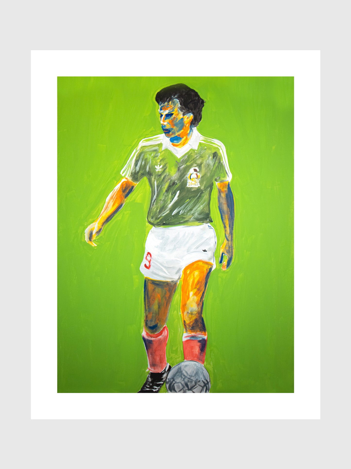 Hugo Sánchez - Hand-Signed & Stamped by VHM (18x24) Print