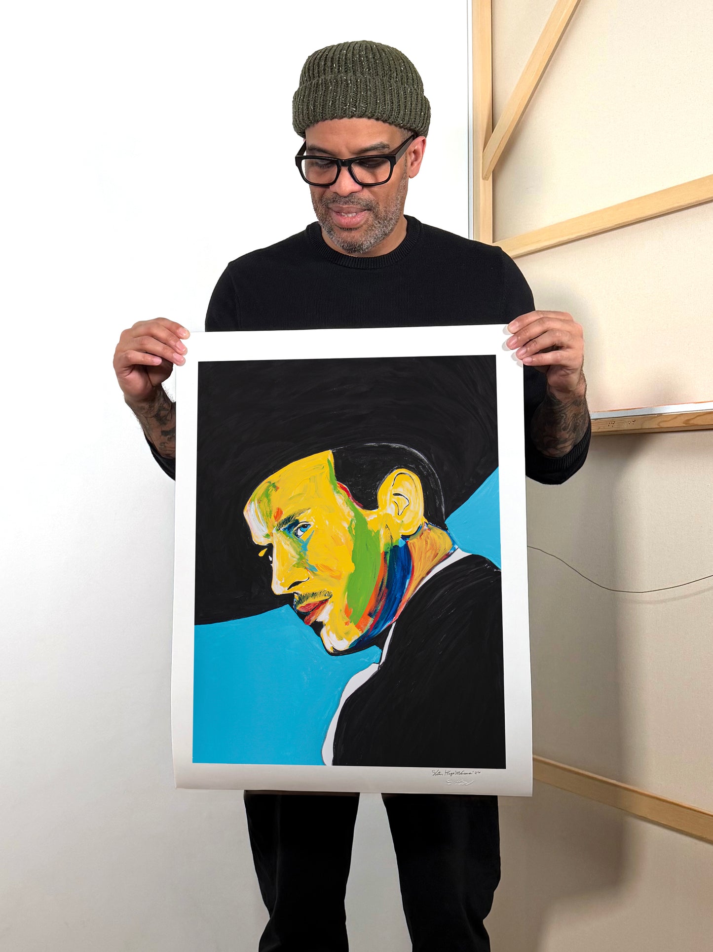 Pedro Infante - Hand-Signed & Stamped by VHM (18x24) Print