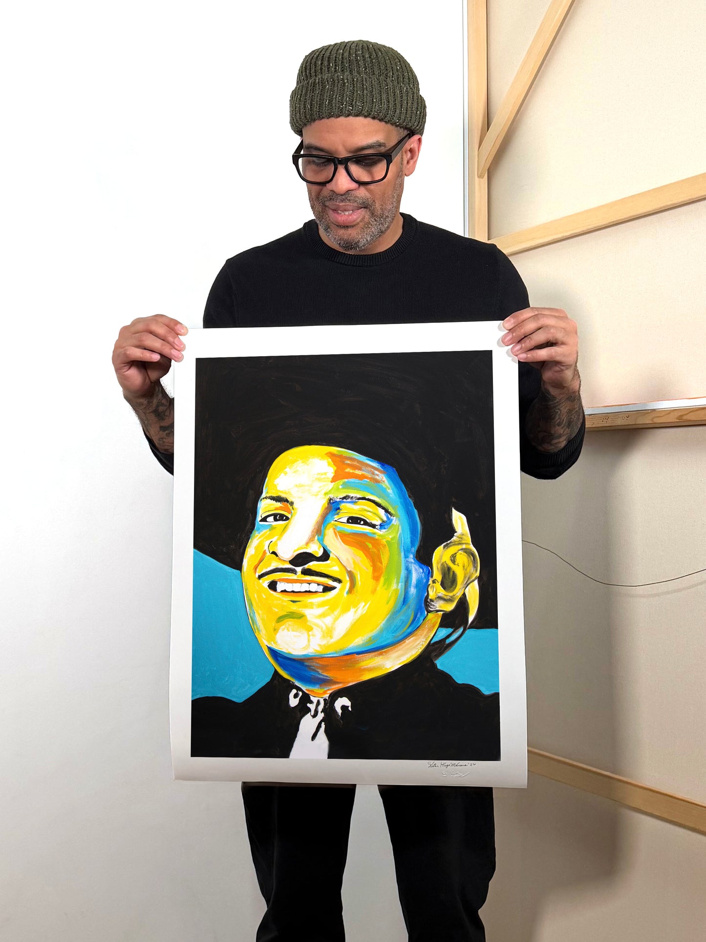José Alfredo Jiménez - Hand-Signed & Stamped by VHM (18x24) Print