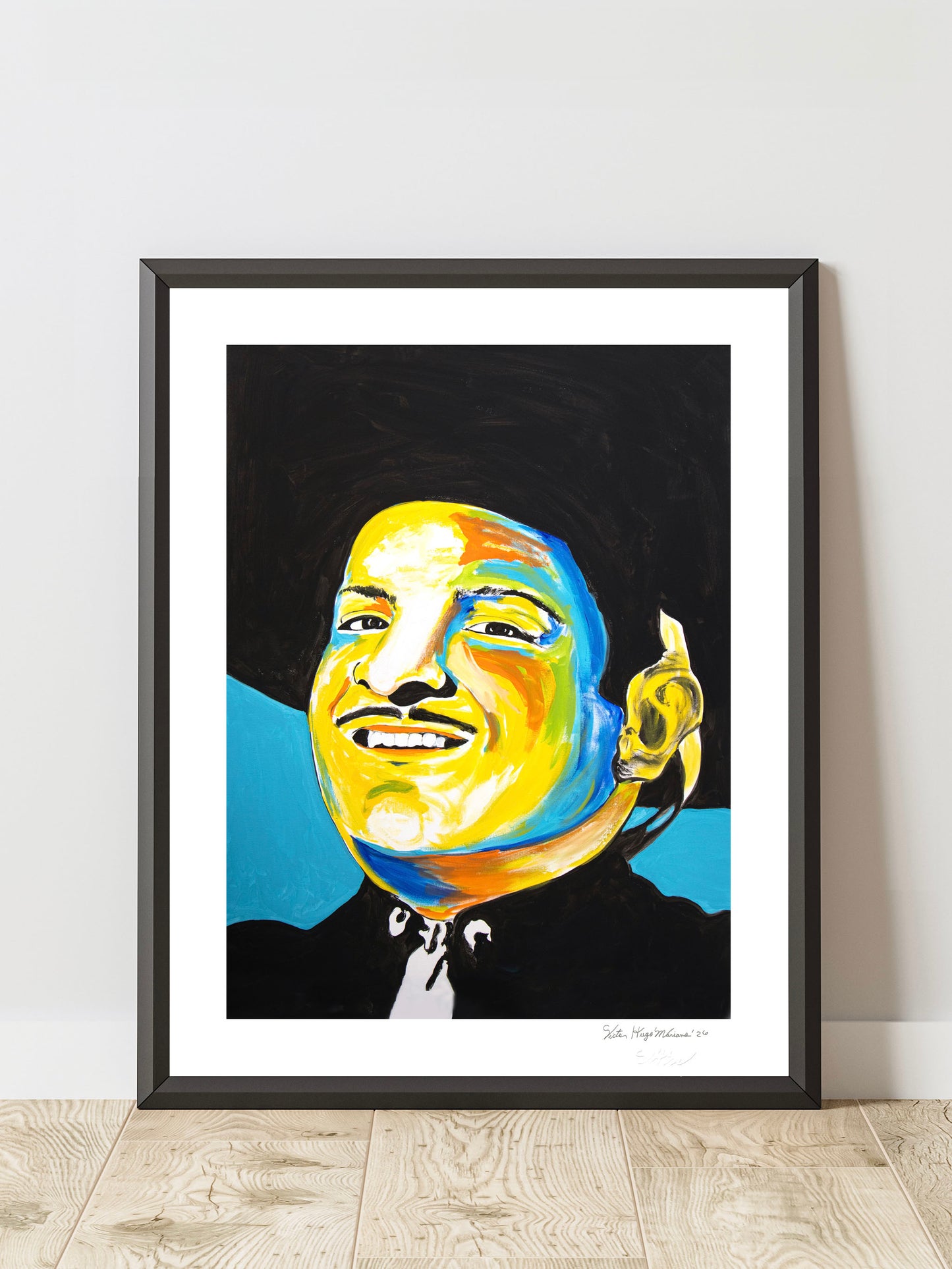 José Alfredo Jiménez - Hand-Signed & Stamped by VHM (18x24) Print