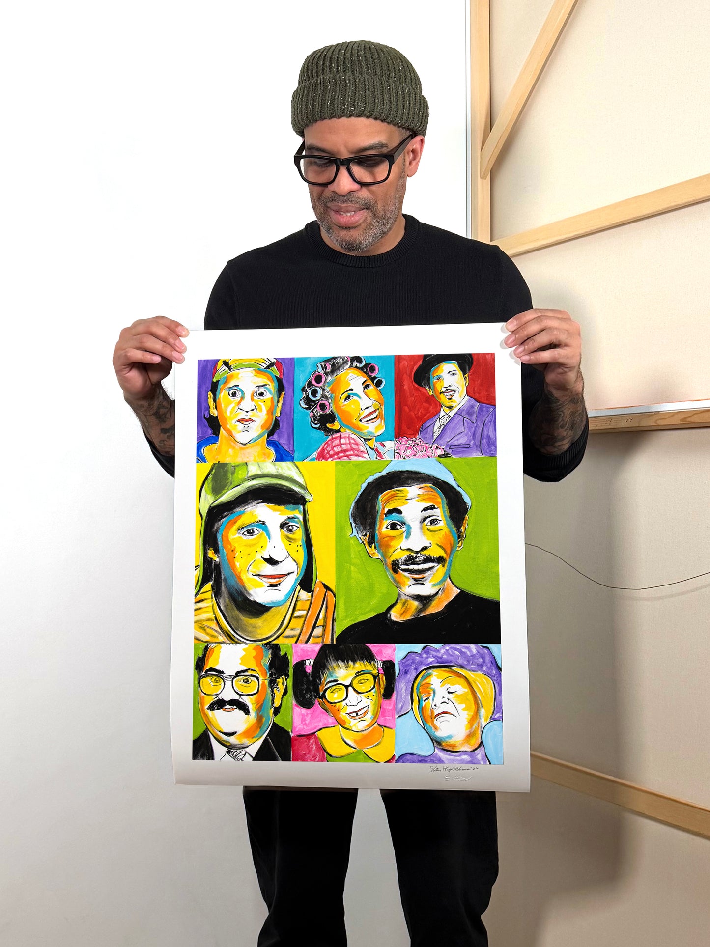 La Vecindad del Chavo - Hand-Signed & Stamped by VHM (18x24) Print