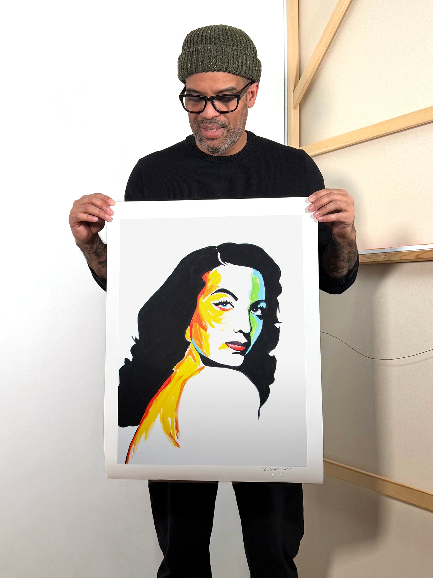 María Félix - Hand-Signed & Stamped by VHM (18x24) Print