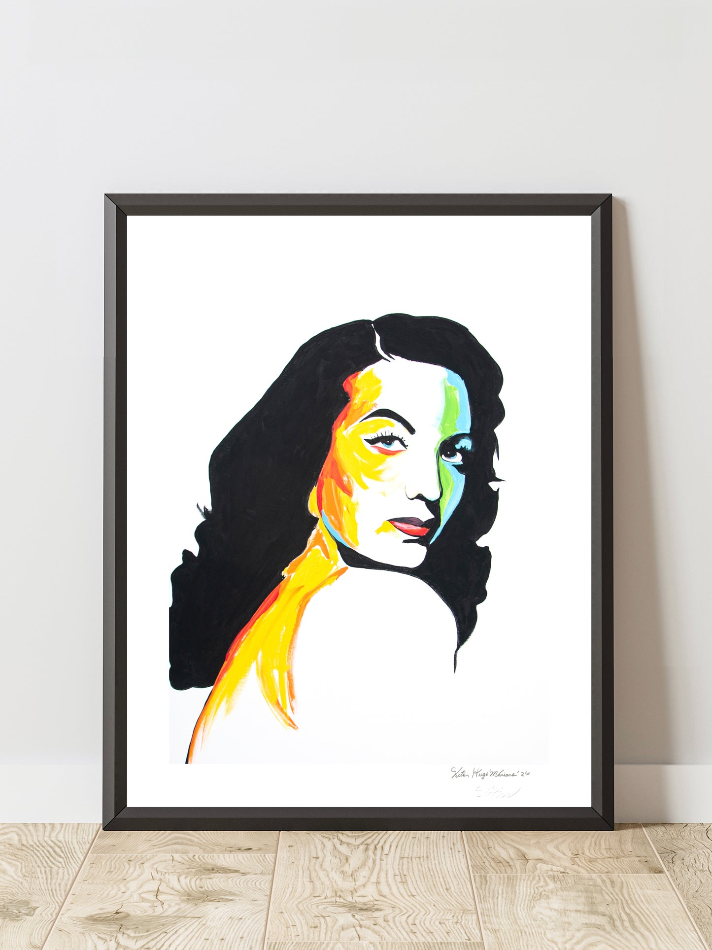 María Félix - Hand-Signed & Stamped by VHM (18x24) Print