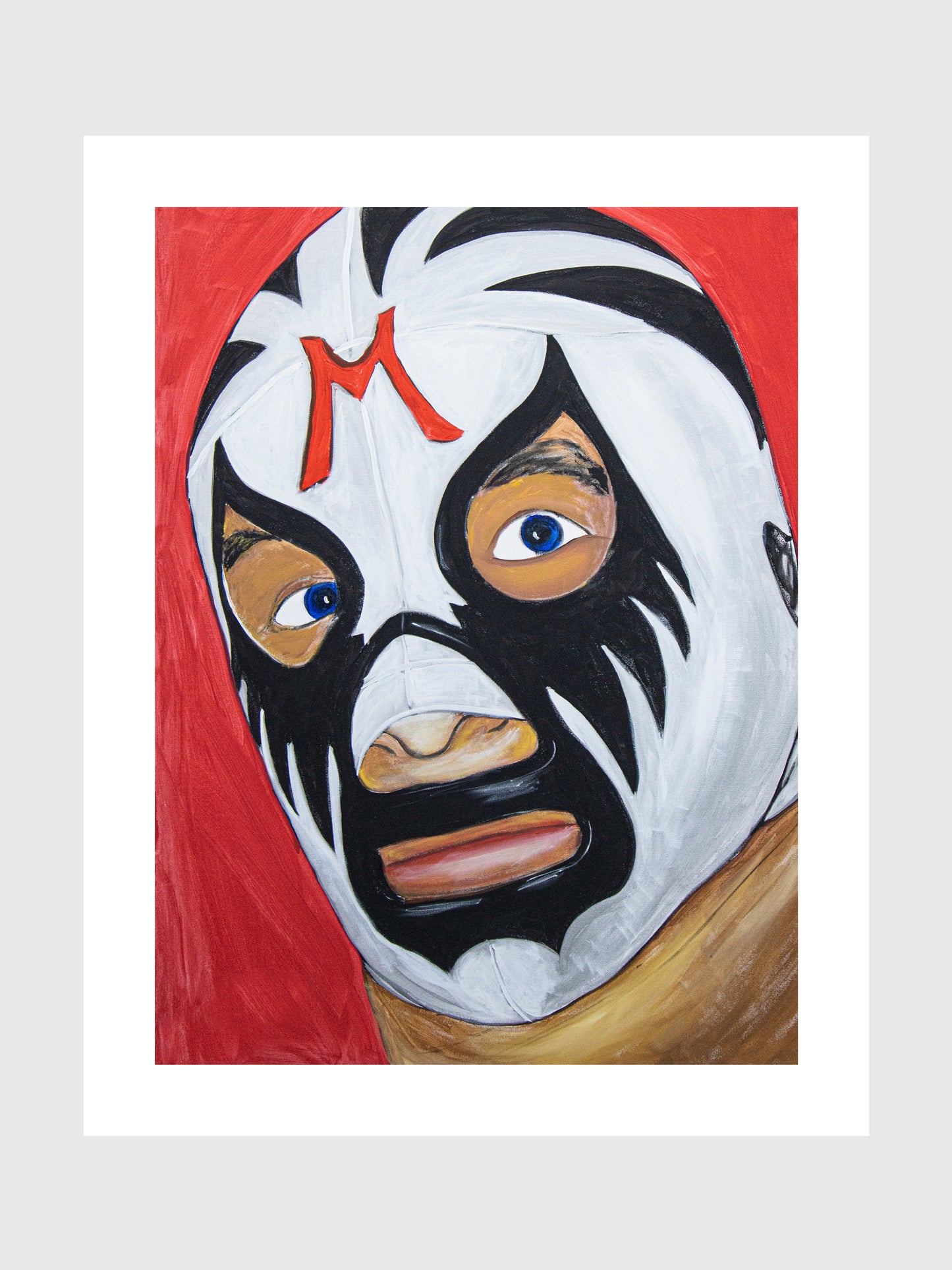 Mil Máscaras - Hand-Signed & Stamped by VHM (18x24) Print