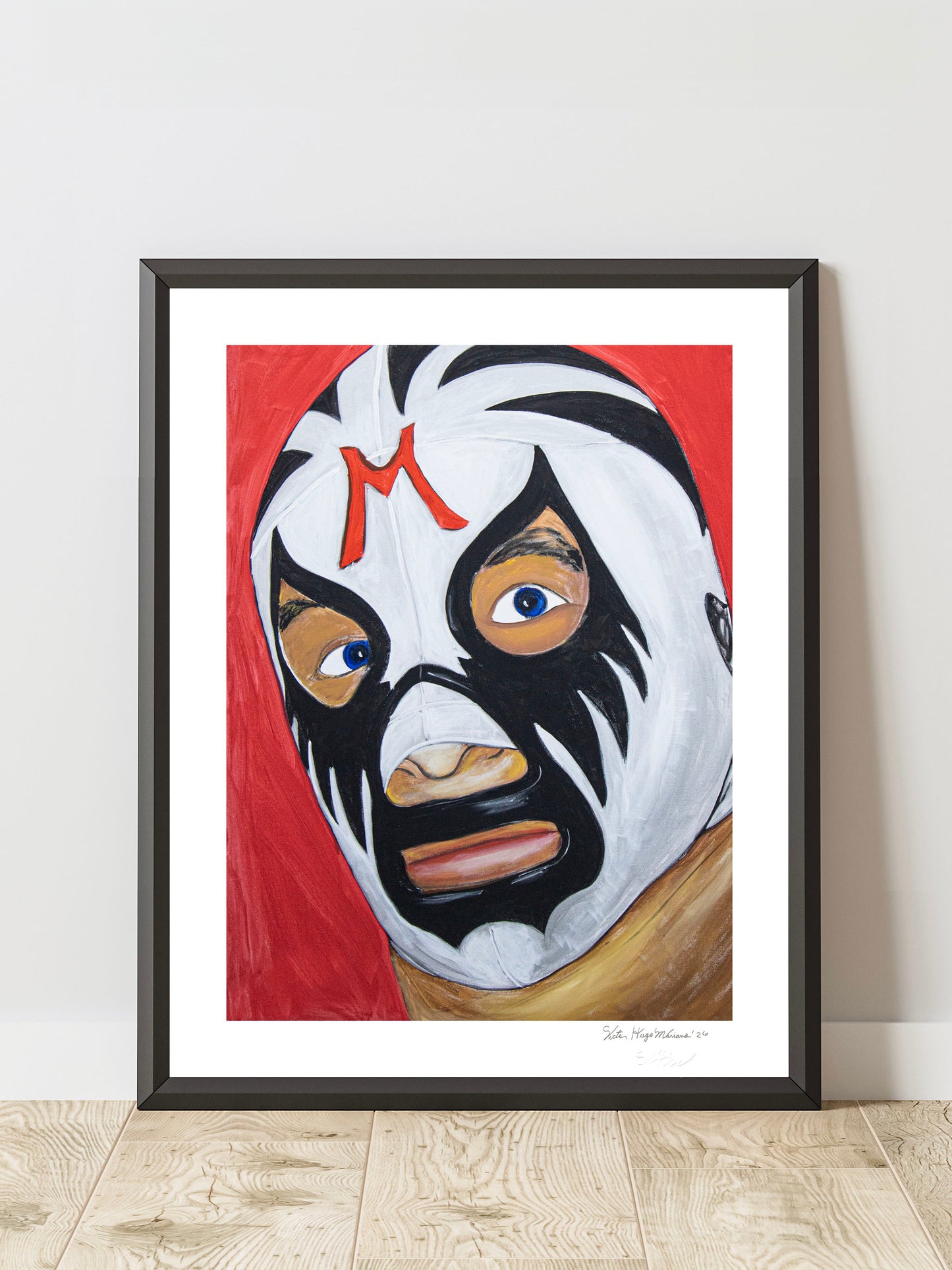 Mil Máscaras - Hand-Signed & Stamped by VHM (18x24) Print