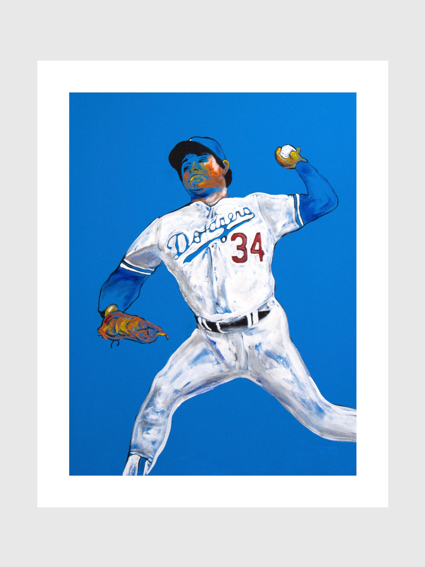 Fernando Valenzuela - Hand-Signed & Stamped by VHM (18x24) Print