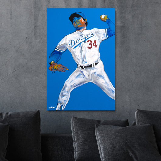 Pitcher Fernando Valenzuela Holding Framed Print by Bettmann - Pixels