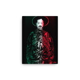 Pancho Villa Canvas Art Print (Mexican Flag Edition)